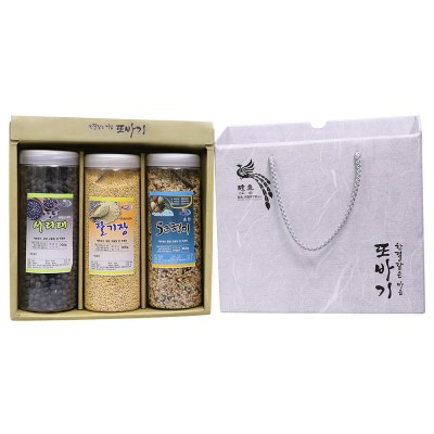 [또바기] 잡곡선물세트 2.3kg (서리태 700g, 찰기장 800g, 오색현미 800g)