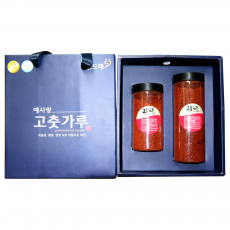 [예천보호작업장] 2023년 HACCP 국산 햇고춧가루 선물세트(보통맛 500g+매운맛 300g)