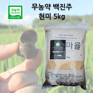 [코숭이농원] 무농약 백진주쌀 현미 5kg