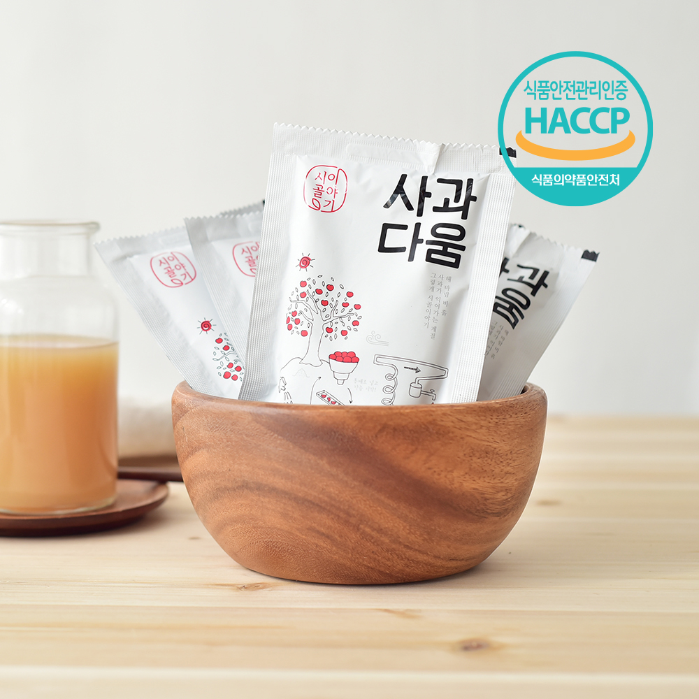 [시골이야기] 사과다움 NFC 저온착즙 사과즙(120ml*80팩) 가정용대용량