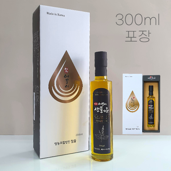 [예천어무이참기름]  볶지않고 단 한 번 착유한 어무이 건강한 생들기름(180ml/300ml)