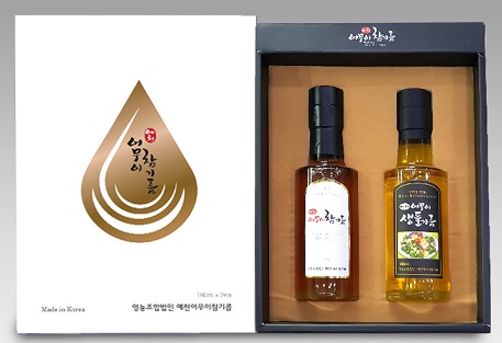 [참들/예천어무이] 국산100% 참생180세트 (참기름180ml+생들기름180ml)